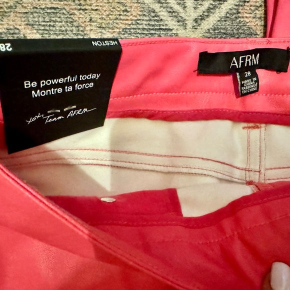 AFRM Heston Faux Leather Pant - Picture 5 of 5